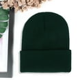 thumbnail image 4 of Mosey Winter Hat Unisex Stretchy Knitted Solid Color Warm Soft Ear Protection High Elasticity Regular Fit Winter Fall Beanie Women Men Cap, 4 of 8