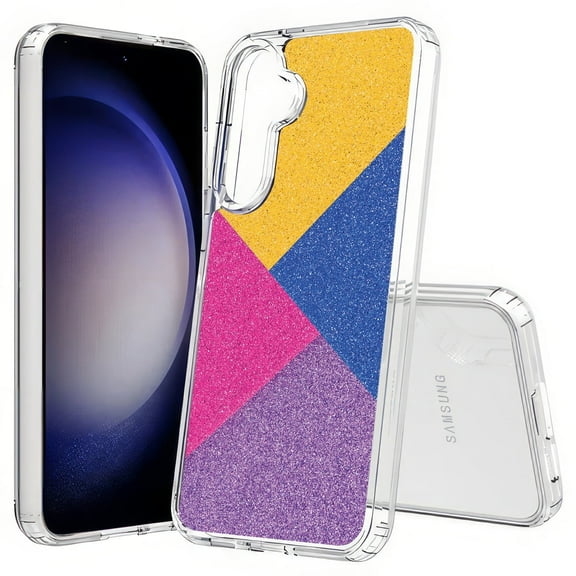 TalkingCase Slim Fit Phone Case Compatible for Samsung Galaxy S25(Not S25 Plus/Ultra), Colorful Sand Shape Print, Lightweight,Flexible, USA Print