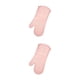 thumbnail image 2 of Inteprter Manoplas de silicona para horno, guantes de cocina, resistentes a altas temperaturas, lavables en microondas, antideslizantes, para el Rosa 2piezas, 2 of 6