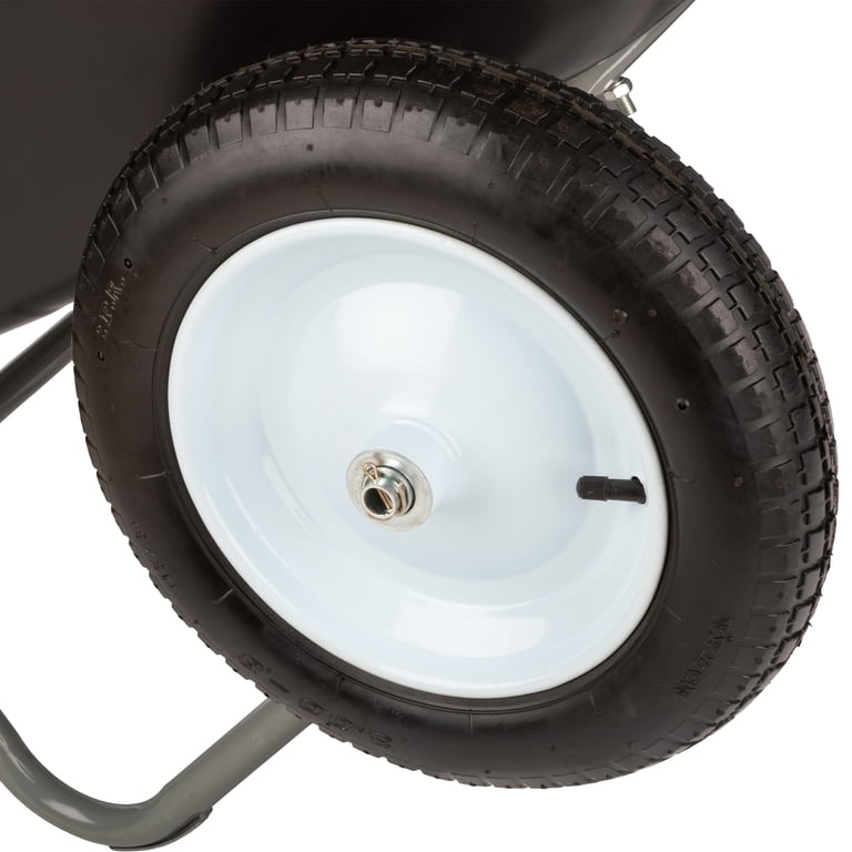 Pure Garden 2-Tire Wheelbarrow, 300 Lb Capacity photo 8