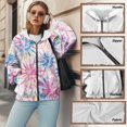 thumbnail image 6 of Garronmavis Colorful Tie Dye Women Oversized Sweatshirts Lightweight Cozy Women's Zip Up Long Sleeve Sweatshirts Comfy Warm Zip Up Hoodies for Womens Size 4XL, 6 of 7