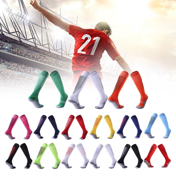 LILIYA Soccer Socks (1/3/5 pairs) Team Sport Knee High Socks for Adult Youth Boys Play Baseball, Softball, Football, Soccer and all Other Sports