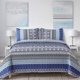 thumbnail image 1 of Juego de edredón WONGS BEDDING, color azul bohemio, tamaño completo, 3 piezas, 1 of 7