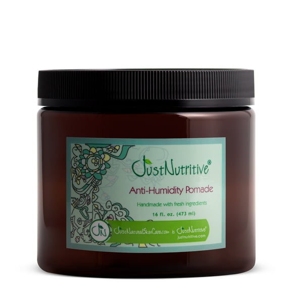 Just Nutritive Anti-Frizz Creamy Pomade, Tame Frizz with Shea & Mango Butter, All Hair Types, 16oz