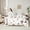 White, variant on jejeloiu Safari Animal Fox 7-Piece Bedding Comforter Set,Cute Jungle Animal King Bedding Sets,Rustic Pine Cone Bed Sheets For Adults,Super Cozy Room Decor Reversible