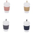 thumbnail image 4 of Wosthever Taza de café de trigo, taza de leche de agua de estilo Simple con tapa, barra de sellado para el hogar, botella para beber, viaje al aire libre, Cocina y Comedor Rosa Wosthever HA081640-01, 4 of 6