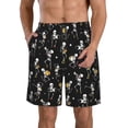 thumbnail image 1 of Fotbe Playing Music Skeletons Trajes de Baño Estampados para Hombre, Shorts de Verano de Secado Rápido, Ropa de Playa, Bañadores-3X-Large, 1 of 6
