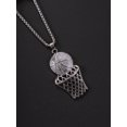 thumbnail image 4 of Collar de baloncesto Colgante de aro de baloncesto Amante del baloncesto Regalos para jugadores Joyería de baloncesto Regalos del equipo, 4 of 5