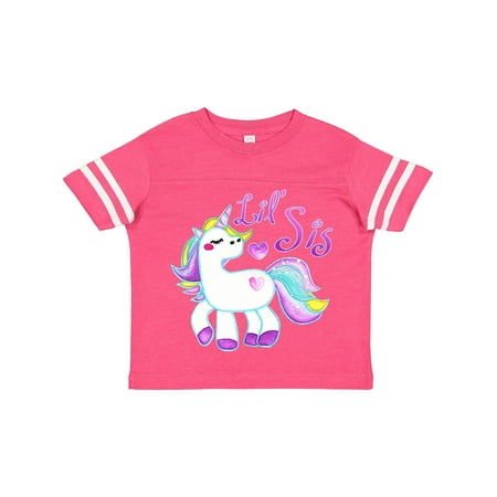 

Inktastic Lil Sis Unicorn- Little Sister Gift Toddler Toddler Girl T-Shirt