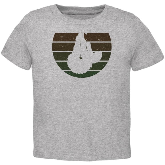 Sloth Retro Naturals Toddler T Shirt Heather Toddler Size 5/6