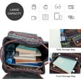 thumbnail image 5 of LinqiVintage Backpack for Women, Boho Casual Backpack Purse, Unique Ethnic Style Handbag & Shoulder Bag, Blue, 5 of 7