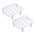 thumbnail image 2 of Yesbay 2Pcs Dish Storage Racks Strong Load Bearing Ventilation Drainage Stackable Plastic Bowls Dishes Organizers Kitchen Supplies, 2 of 8