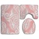 thumbnail image 1 of ABPHQTO Florecimiento floral de motivos tradicionales Juego de alfombras de baño de 3 piezas Alfombra de baño Alfombra de contorno y tapa de inodoro ABPHQTO Cont-CHAPPLE-28861, 1 of 2