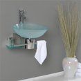 thumbnail image 3 of Fresca Cristallino Modern Glass Bathroom Vanity w/ Frosted Vessel Sink, 3 of 12