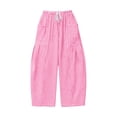 thumbnail image 6 of UOCUFY Womens Wide Leg Pajamas Pants Fall Gingham Casual Lounge Sweatpants | Fall Outfits 2026,Wide Leg Elastic Waist Pants with Pockets Pink,Size S, 6 of 6