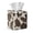 Brown Cowhide Cow Print, variant on COEQINE PU Leather Square Tissue Box Cover, Snap Closure for Easy Refill & Storage, Universal Decorative Tissue Holder for Home Bedroom Car Office Desk, Mushroom Butterfly Galaxy