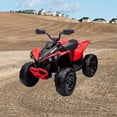 thumbnail image 5 of EastVita Kids ATV, 12V Ride on Toy Car of Bombardier Licensed BRP 4 Wheeler Quad Electric Vehicle for 3 Age+ Boys Girls Red, 5 of 8
