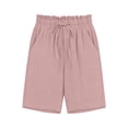 thumbnail image 7 of JUSLIO Shorts for Women,with Pockets Drawstring Waist Mid-Length Shorts,Cotton Fashion Elastic Waist,Pink,Size L, 7 of 7