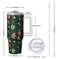 thumbnail image 2 of 30 Oz Tumbler With Handle, Santa Travel Coffee Mug Cup, Christmas Gifts, Holiday Winter Decor, 2 of 5
