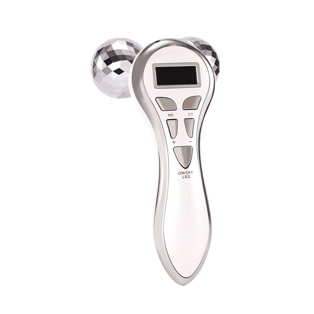 Rodillo masajeador facial microcorriente, masajeador facial 4D, herramienta de cuidado de la piel para cara, ojos, cuello, regalo para mujeres
