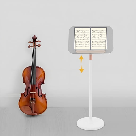 Podium Stand 36-55in Acrylic Lectern Adjustable Angles/Height Non-Slip Base 15.35*10.43in for Homes, Offices, Music Rooms