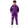 thumbnail image 3 of Mercatoo Boys Girls Christmas Pants Sets Sweatsuit 2 Piece Hoodie and Sweatpants Print Thicken Fall Winter 1racksuit Pants Sets, 3 of 8