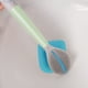 thumbnail image 5 of Cepillo de Inodoro de Mango Largo con Cerdas de Gel de Sílice para La Limpieza Del Baño, Azul, Naranja y Verde., 5 of 7