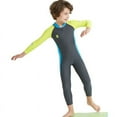 thumbnail image 3 of One Piece Full Body Long Sleeve Swimsuit, Children Full Body Wetsuit UV Protection Keep Warm for Scuba Diving Snorkeling Swimming Fishing, 3 of 10