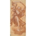 thumbnail image 2 of Camillo Procaccini 10x18 Black Ornate Wood Framed Double Matted Museum Art Print Titled - Angel with a Banderole (1555-1629), 2 of 5