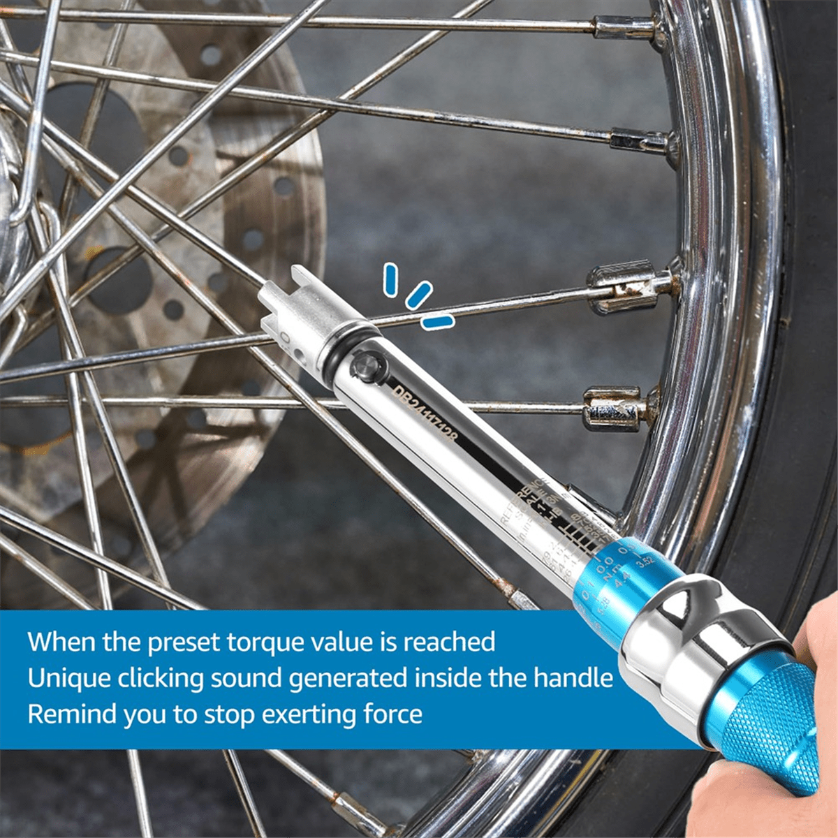 Spoke Torque Wrench, 2-10 NM Wrench Set, Steel Wheel Spanner with Storage Box, 5.0-6.8mm