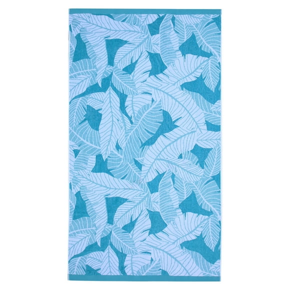 Hometrends Cotton Beach Towel, Banana Leaf, 1 Piece, 40" x 70"