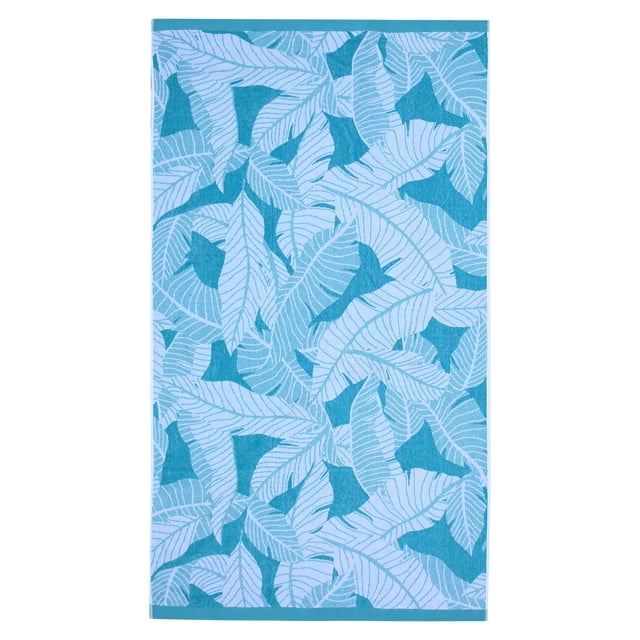 Serviette de plage en coton Feuille de bananier HOMETRENDS