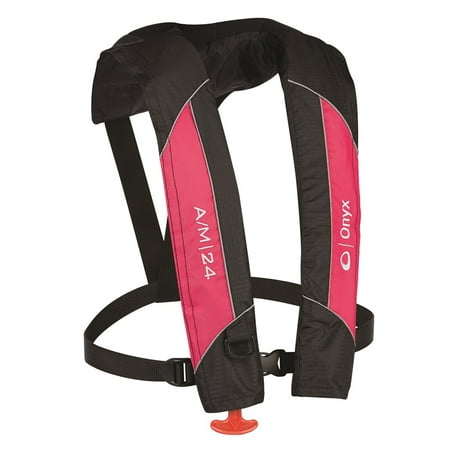 UPC: 0043311046343 | Onyx Outdoors 132000-105-004-14 A/M-24 Auto/Manual Life Jacket  Pink
