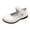 White, variant on Otqutp Girls Sneaker Girl Shoes Small Leather Shoes Single Shoes Children Dance Shoes Girls Performance Shoes for 3 to 12 Years