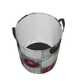 thumbnail image 3 of Goofa Cherries laid Printed Circular Hamper,Laundry Basket with Handles,Storage Baskets Foldable,Large Capacity Laundry Hamper-Medium, 3 of 8
