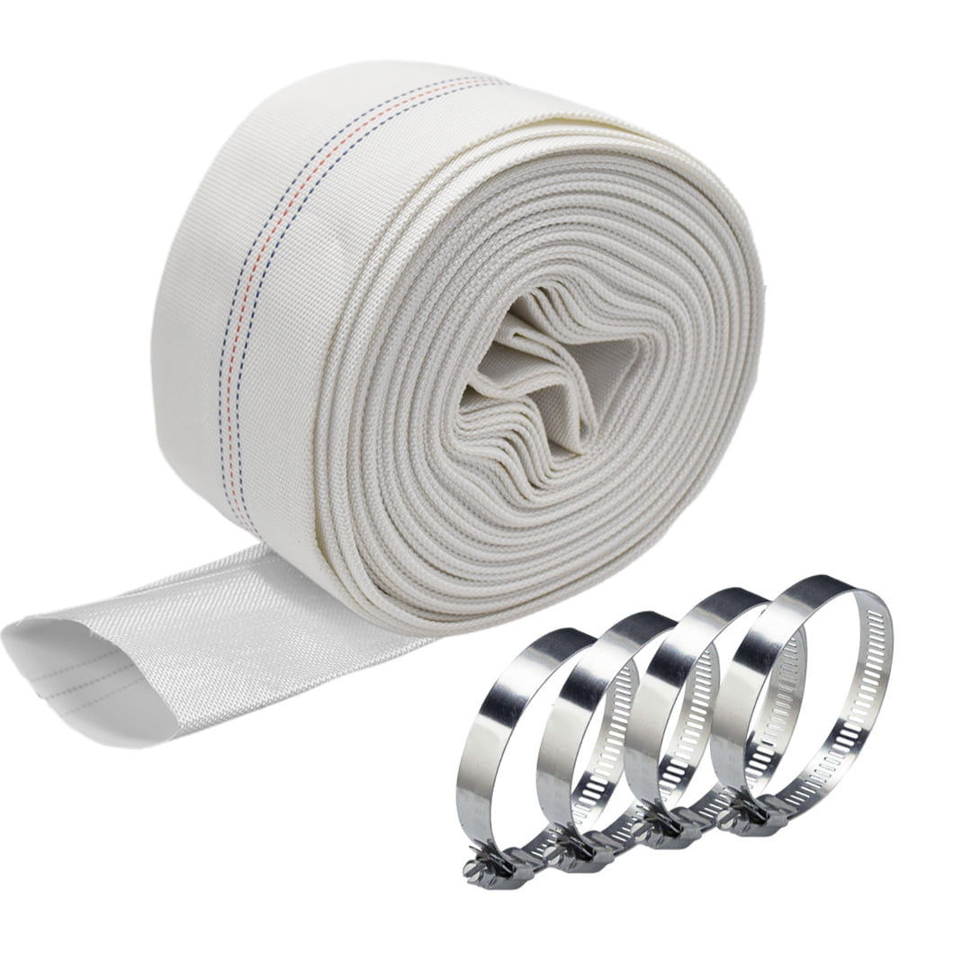 iMeshbean White Pool Backwash Hose 3" ID x 98ft Sump Pump Discharge