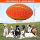 thumbnail image 3 of Pelota chirriante para perros, juguetes de béisbol y rugby, juguetes interactivos de látex, juguetes de goma suave con sonido, juguetes para masticar, 3 of 4