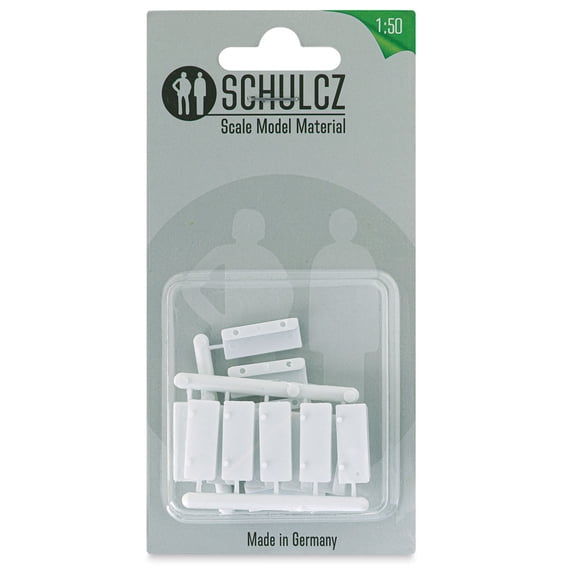 Schulcz Scale Model Building Parts - Straight Steps, Pkg of 15, 1:50, 1/4"