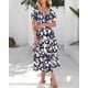 thumbnail image 4 of Vestido casual BTFBM para mujer con cuello cuadrado y manga abullonada, 4 of 9