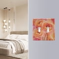 thumbnail image 4 of Yayeee Toggle Light Switch Wall Plate 2-Gang 4.56"x4.48" Decorative Outlet Cover, Pink Flowers, 4 of 7