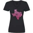 thumbnail image 3 of Inktastic Texas Silhouette Mandala Women's V-Neck T-Shirt, 3 of 5
