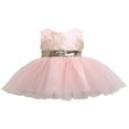 thumbnail image 1 of Robe de Cérémonie pour Tout-Petites Filles, Paillettes, Nœud, Dos Nu, Princesse, Robes de Fête, 1 of 3