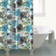 thumbnail image 4 of Pioneer Flower Floral Print Pattern Shower Curtain 72"x84" ,Bathroom Decorative Shower Curtains Set with 12 Hooks,Modern Waterproof Washable Shower Curtain, 4 of 6