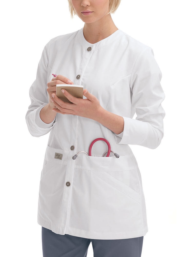 Urbane Lab Jacket w/ Embroidery Lab Coat