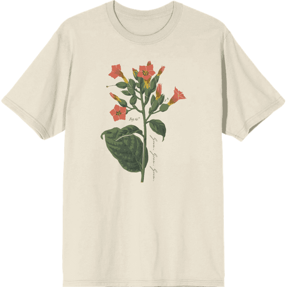 Grow Positive Cigar Plant Natural Men's Crew Neck Short Sleeve Tee-Small