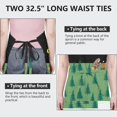 thumbnail image 6 of Green Bigfoot and Campfire Pattern Apron-Garden Aprons for Women with Pockets-Cotton Linen Waterproof Kitchen Cooking Gardening Aprons Adjustable for Kitchen,Cooking,BBQ and Salon 33x27 Inch, 6 of 7