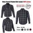 thumbnail image 2 of Dream Apparel Men's Long Sleeve Casual Shirt Armored Buffalo Plaid Flannel Shirt 100 % Cotton, 2 of 6