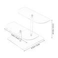 thumbnail image 2 of OULII Back to School Multi Function Organizer Stand Acrylic Display Stand Modern For Action Figures 1Set, 2 of 8