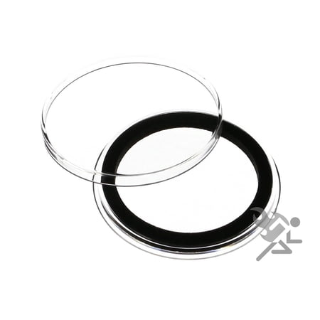 (10) Air-tite 39mm Black Ring Coin Holder Capsules for 1oz Silver & Copper Rounds Casino Chips