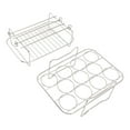 thumbnail image 2 of Juego de rejilla para vaporera, rejilla para vaporera de huevos, brocheta para barbacoa, acero inoxidable 304, apto para NINJA FOOD, 2 of 14